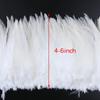 800-1000 PCS/Lot White Rooster Feathers Trim 4-8" Chicken Feather Strip Natural Feather Plumes Jewelry Costume Hat Party Decor