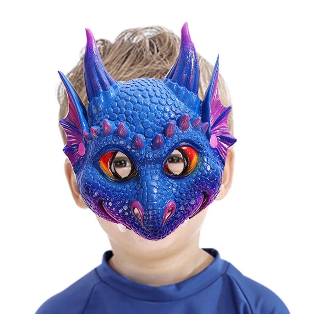 Party Accessories Halloween Party Decoration Dragon Mask Cosplay Prop Masquerade Children Dino Mask