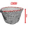 Rubber Landing Stretchable and Foldable Fishing for Fishing and Managed Fishing 108cm with Carabiner Net, Net, Embankments, Ports, Areas, Long,