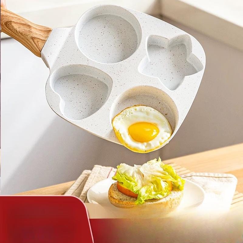 Zhi Shi Non-Stick Star Shape 4-Hole Frying Pan Set