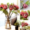 1Pc King Protea Artificial Flower Fake Plant DIY Wedding Bouquet Party Decor