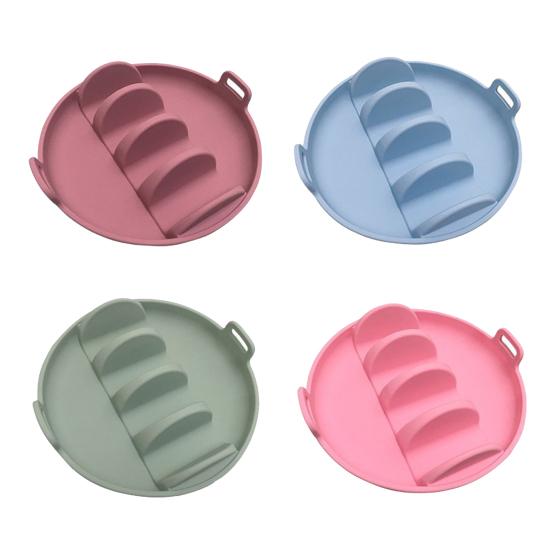 Силиконовый держатель для тарелок для тако, блюдо для буррито, большая вместимость, зажим для тортильи с 4 отделениями, держатели для тако для мягких и твердых тортилий 3,9"-8"