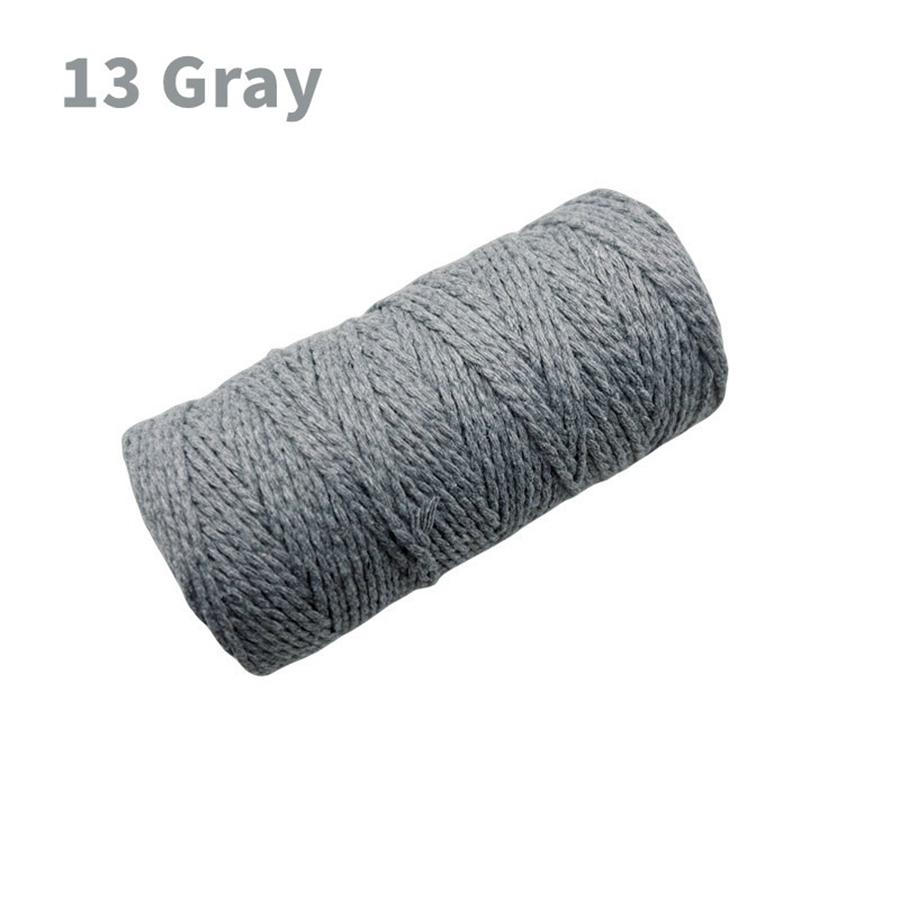 100 м/рулон 2 мм цветной хлопковый шнур макраме рождественский ручной работы плетеный канат гобелен ремесла свадебная лента DIY шнур домашний декор