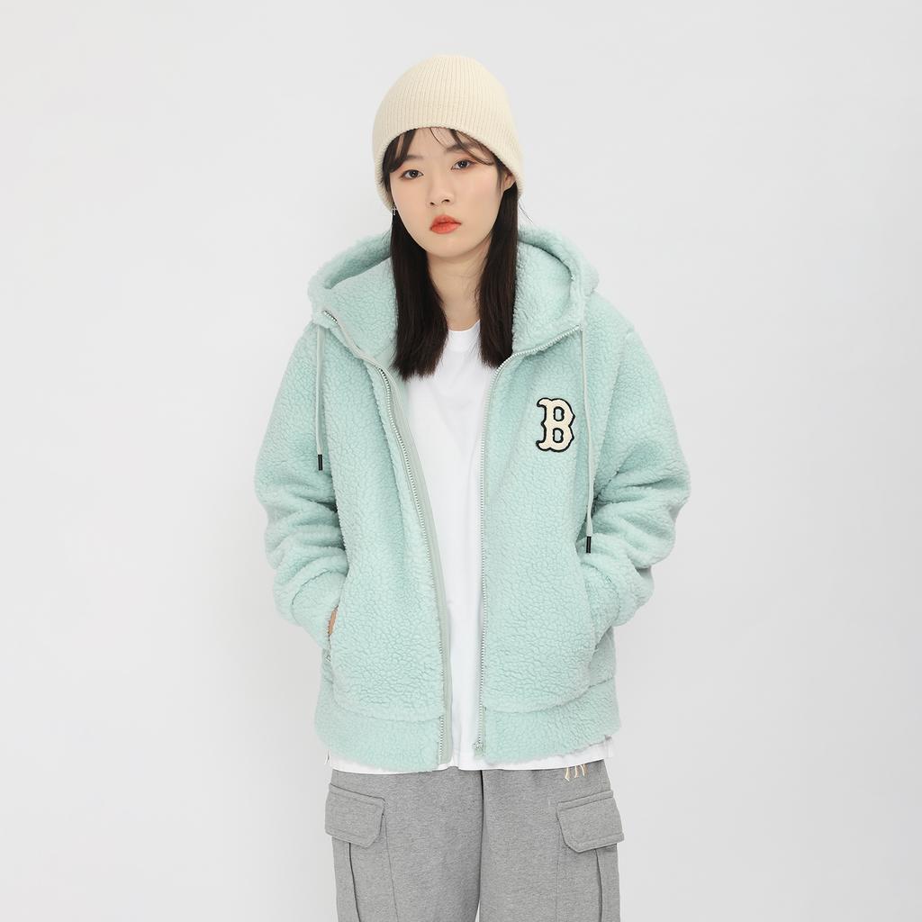 New MLB Velvet Jackets Unisex Mint Green 3AJPF0516-43MTL