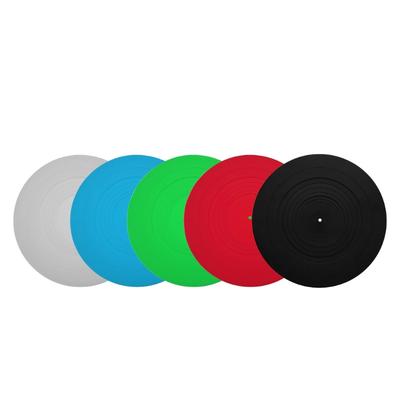 Силиконовый резиновый коврик для LP Противоскользящий коврик Прочный Антистатический Антивибрационный для Фонографа Проигрывателя Виниловых Пластинок