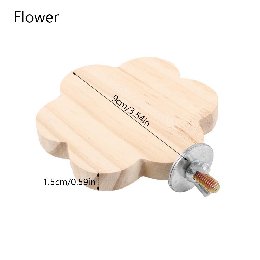 Деревянная подставка для попугая, доска, съемная платформа для прыжков птиц, устойчивая жердочка для отдыха хомяка, волнистый попугайчик