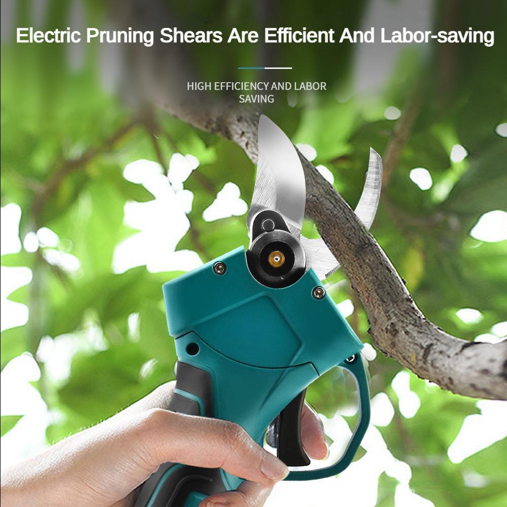 Cordless Pruner Electric Pruning Shear Lithium-ion Battery Efficient Fruit Tree Bonsai Pruning Branches Cutter 21V