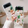 Роскошный чехол Snow Merry Christmas для Samsung Galaxy Z Flip 3 4 5G Funda Z Flip3, прозрачный жесткий противоударный чехол для телефона из ПК