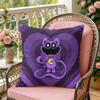 SSmiling CCatnap Heart Cushion Cover Soft Plush Throw Pillow Cover DoubleSided Decorative Case Sofa Bedroom Home Decor