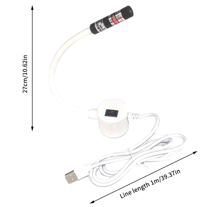 Usb красный лазерный позиционный свет инфракрасная рабочая лампа резка с магнитным основанием DC5V линейные/крестообразные швейные машины аксессуары