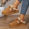Women Platform Boots New Luxury Winter Women's Warm Shoes Cotton Slippers Plush Fashion Retro Shoes Women Flats Slippers