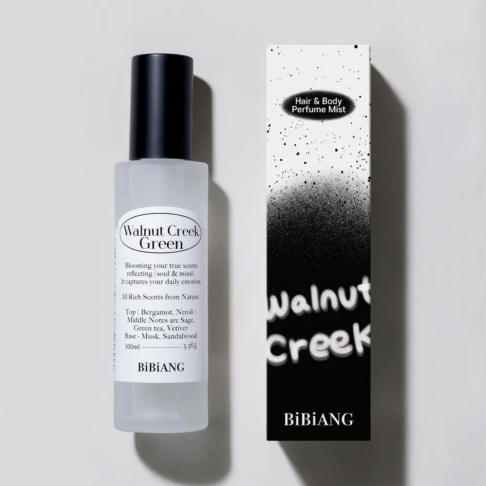 BIBIANG Hair & Body Perfume Mist 100ml Walnut Creek Green