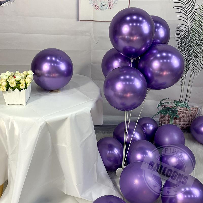 Metallic 20Pcs Balloon Decoration Wedding Christmas Valentine'S Day Anniversary New Year Scene Decor Helium Chrome Balloon