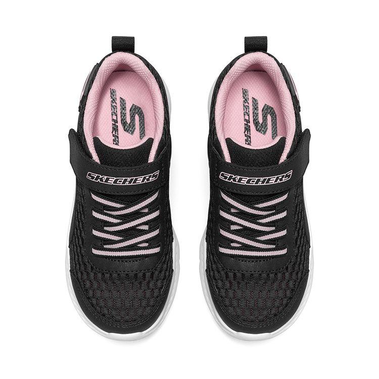 Skechers Удобные гибкие низкие повседневные кроссовки Comfy Flex 2.0, устойчивые к истиранию, Черно-розовые 664158L-BKPK