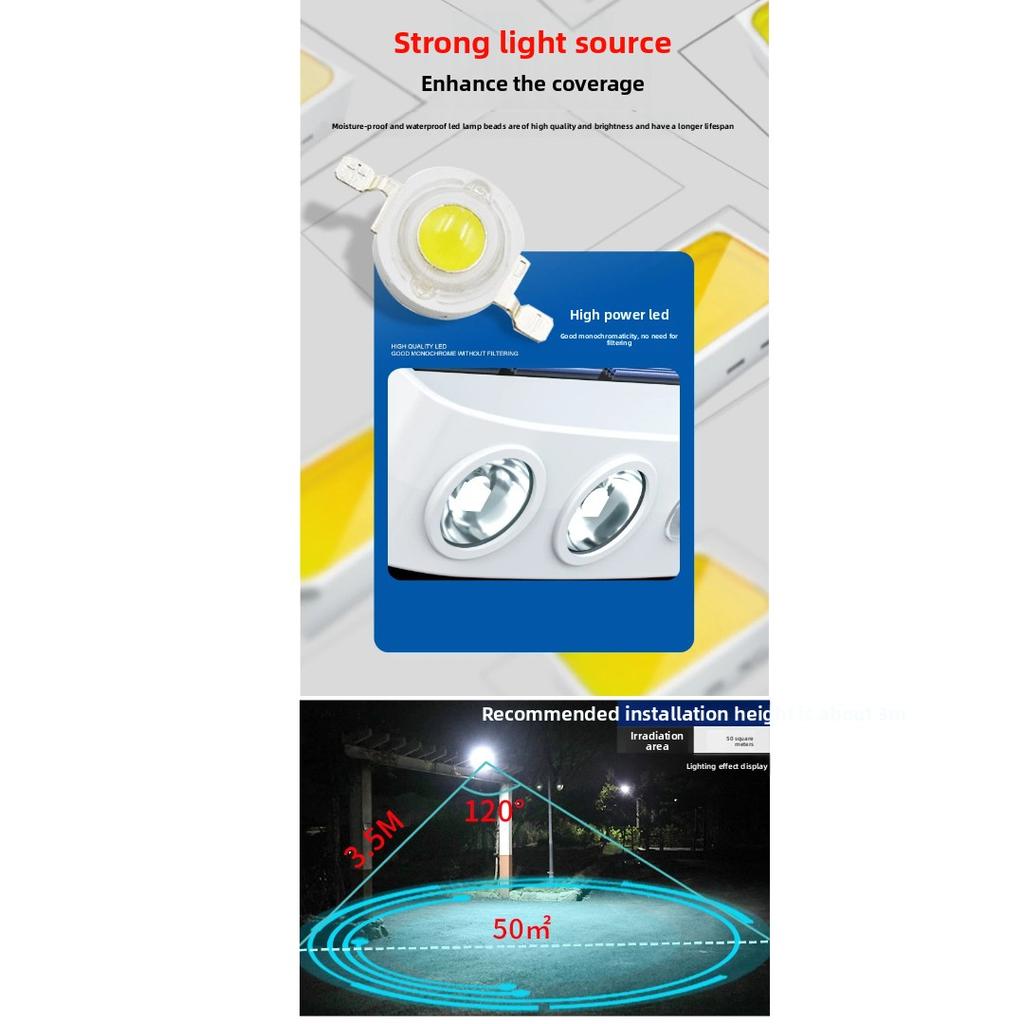LED Solar Wall Light, Fake Security Camera Lamp, Motion Sensor, Waterproof Outdoor Garden Courtyard Solar Flood Light