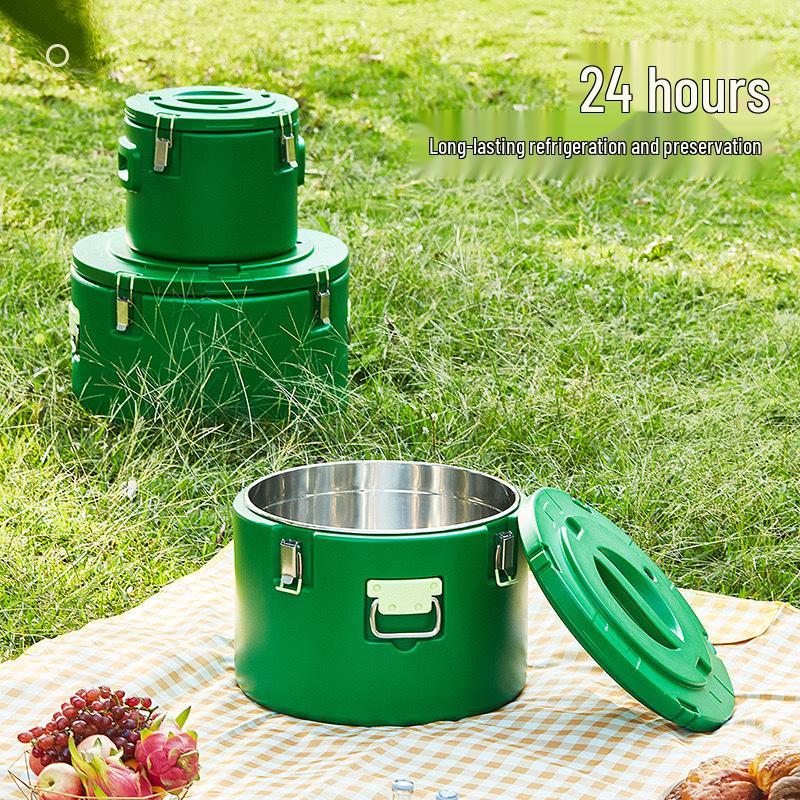 Большой емкости insulated food container из нержавеющей стали и ведро для молочного чая для использования на улице и в быту