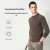 Shanshan Men's 100% Merino Wool Crew Neck Long Sleeve Sweater