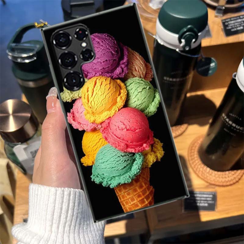 Colorful Ice Cream and Popsicles Cases Phone Case for Samsung Galaxy S26 Ultra S25 Edge S24 S23 FE S21 Plus S20 S22 S10 Cover TP