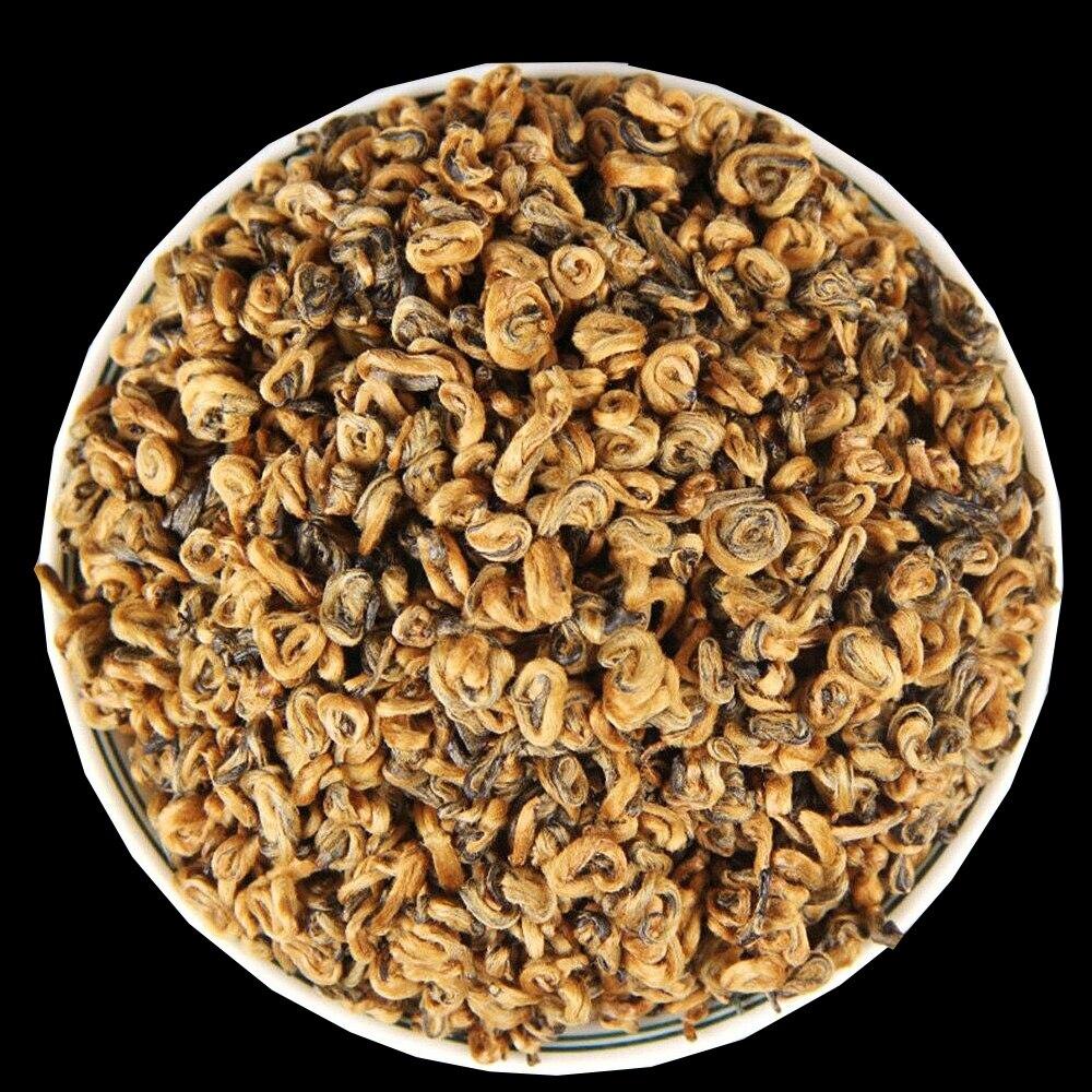 Юньнаньский китайский золотой спиральный черный чай Dianhong Red Single Bud Black Tea 250 г