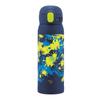Zojirushi Mahobin Stainless Steel Mug Water Bottle for Children 480ml One Touch Type Seamless Only 3 Care Points Navy SM-WM48-AD
