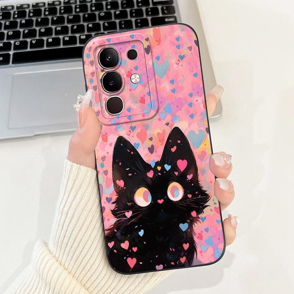 Чехол для Vivo Y29 4G 5G Модный Чехол-Защита с Мультяшным Кроликом Ударопрочный Чехол для Телефона Для Vivo Y29s Y 29 s VivoY29 5G V2420 Мягкий ТПУ Fundas