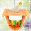 Fashion Pet Bird Parrot Cages Removable Bird Hut Tent Bed Parrot Nest Hanging Cave  Winter