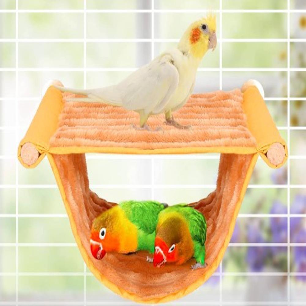 Fashion Pet Bird Parrot Cages Removable Bird Hut Tent Bed Parrot Nest Hanging Cave Winter