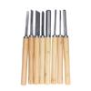 8PCS HSS Steel Wood Carving Tools Groove Parting Lathe Chisel Set Wood Turning Chisels  For Hardwood