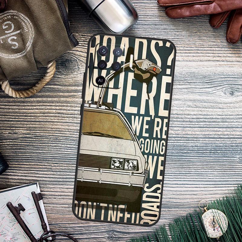 Back to the Future DeLorean For OPPO A74 A94 A54 A58 A78 A98 A16 A76 A96 A15 A17 A77 A5 A9 A52 A72 A79 A57S A53S Case
