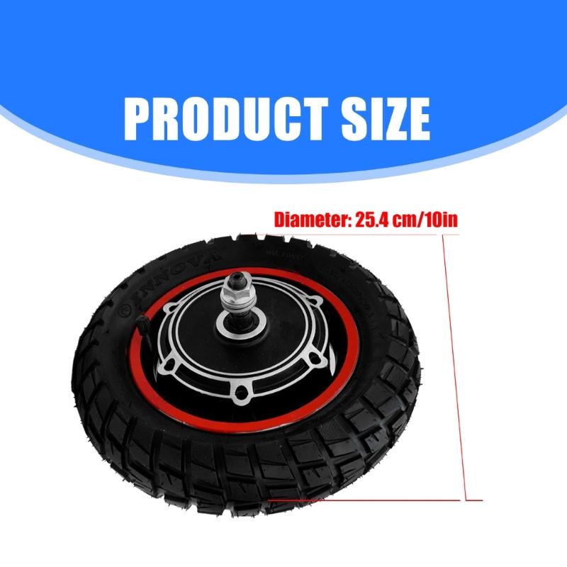 10-дюймовое 48-вольтовое мотор-колесо для замены с прочной шиной, тихая работа, простая установка для модернизации электросамоката