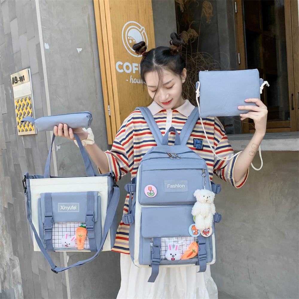 2023 New School Bag High Capacity Four-Piece Backpack