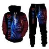 The Tiger 3D Printed Men's Hooded Sweatshirt Set Pants Men's Sportswear Tracksuit Long Sleeve Autumn Winter Men's Clothing Suit