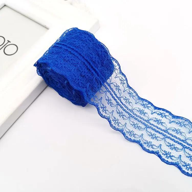 10 метров/рулон 4,5 см Красная Черная Синяя Вышивка Кружевная Лента DIY Одежда Швейная Ткань Свадьба Рождество Хэллоуин Подарок Украшение