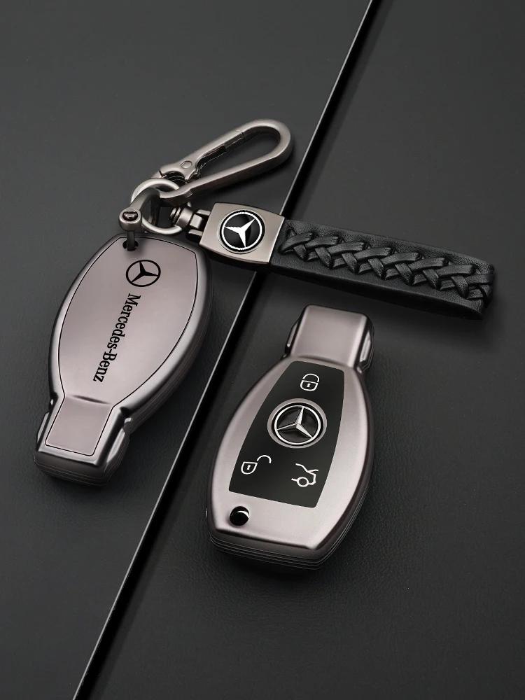 RPO5 TPU Car Key Case Cover Shell Fob For Mercedes Benz A B C E Class GLS GLA GLK GLC CLS CLA AMG W204 W205 W212 W463 W176 Keychain