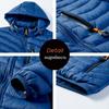 2023 Men New Warm Waterproof Parkas Jacket Coat Mens Hooded Casual and Lightweight Cotton Jacket Outwear Detachable Hat Outfits Parkas Coat Male