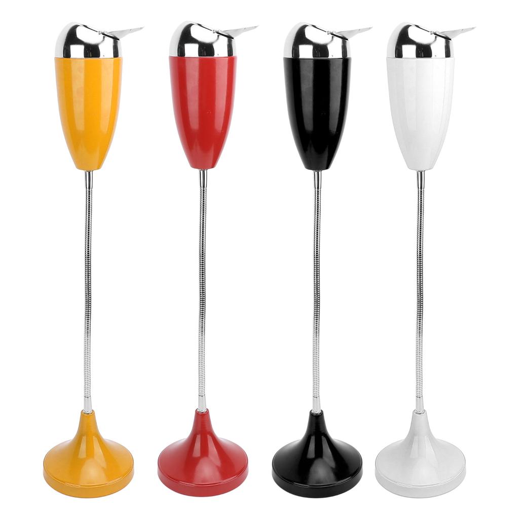 Floor Standing Ash Tray Anti Rust Self Cleaning Windproof Large Volume Smokeless Standing Outdoor Ashtray Iron ABS for Patio