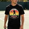 Pickleball Dad Cooler Vintage TShirt Black White Navy Khaki Gray Olive Cotton Short Sleeve Sports Tee Gift for Streetwear Lover