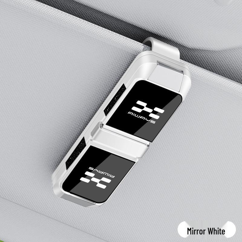 Ai Chi U5 U6 RG Two-Way Car Glasses & Ticket Holder, Sunglasses Clip for Sun Visor
