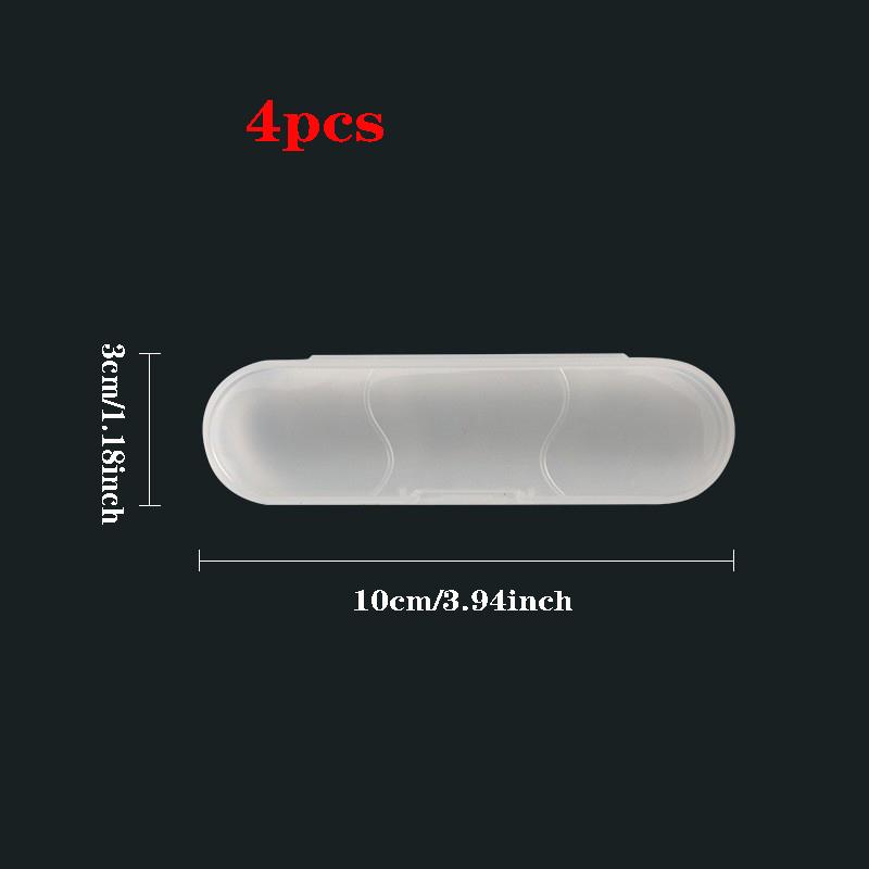 4 шт. полипропиленовая коробка, ящик для косметических инструментов, упаковочная коробка для ножа для бровей, прозрачная пластиковая коробка для хранения