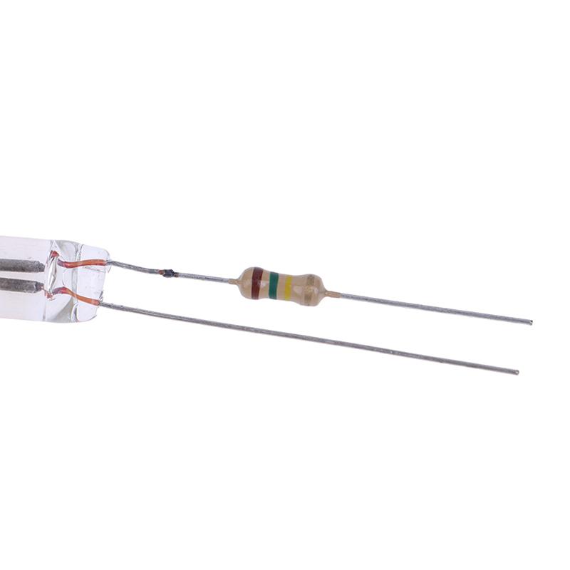 20Pcs Neon Indicator Lamps With Resistance Connected To 220V 6*16 Mm Indicator