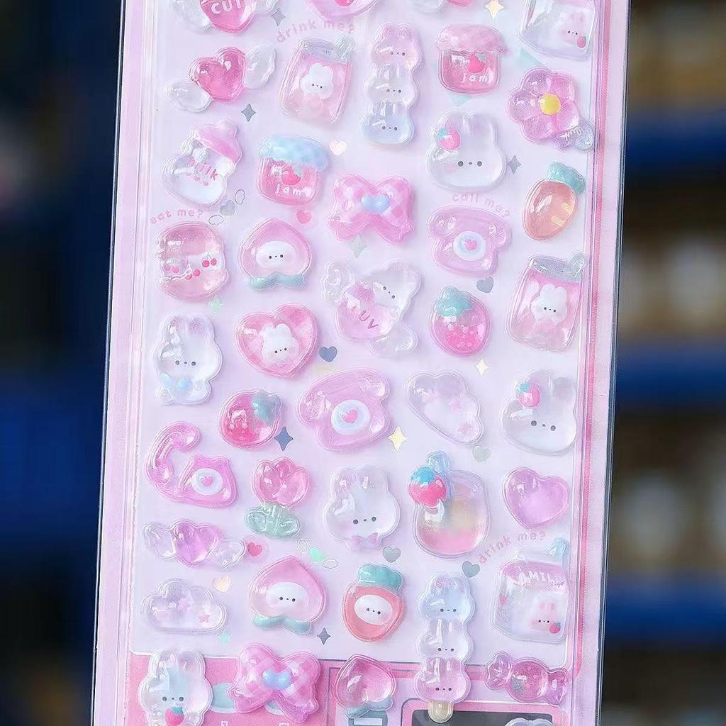 3D милые мультяшные рельефные наклейки второго поколения для детей