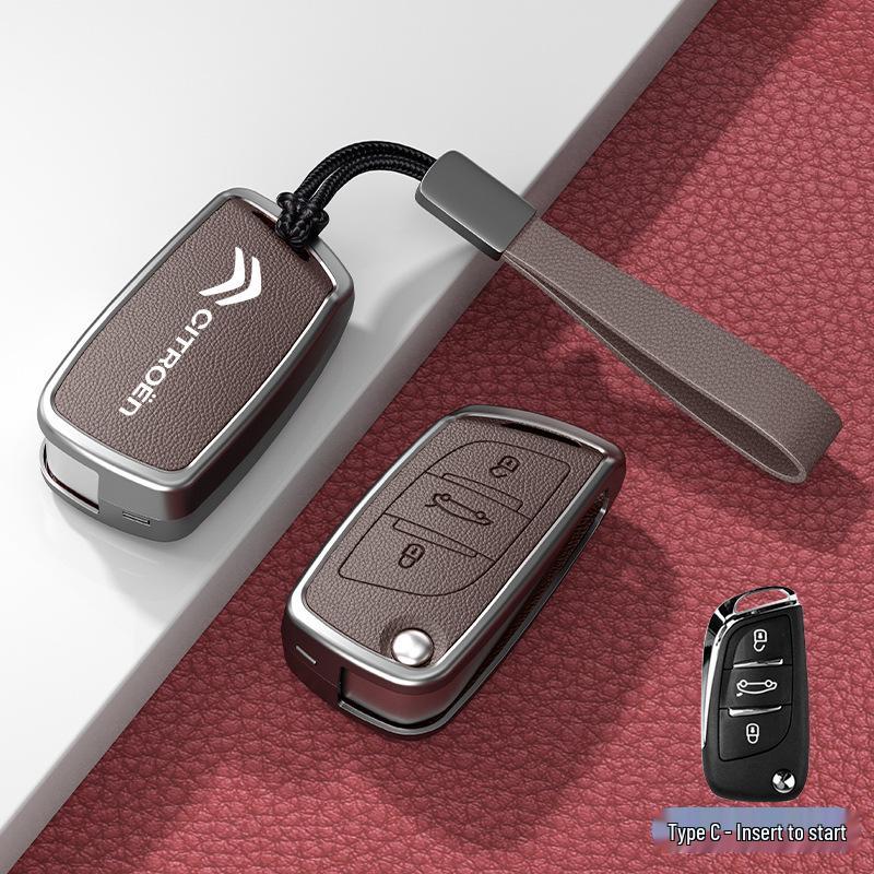 Чехол и пряжка для автомобильного ключа для моделей Citroen C3XR, C4L, Tianyi, C5, C4 Sega, Elysee, C6