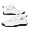 Sailing Couple High-top Shoes, The Same Retro Tooling Boots for Men and Women, Spring Soft-soled Versatile Casual Leather Shoes
