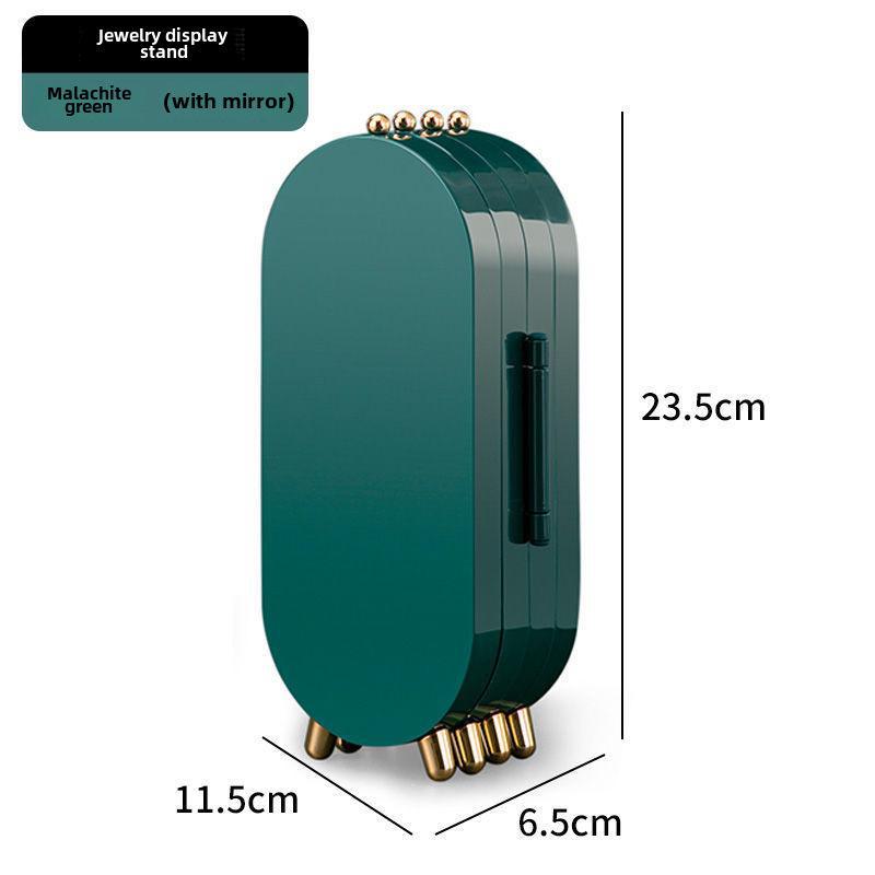 Многофункциональная складная шкатулка для хранения украшений, сережек и ожерелий