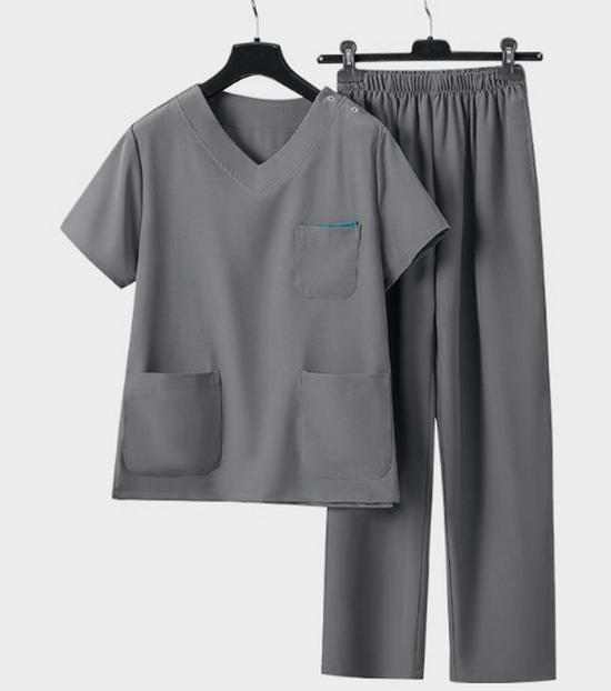 Высококачественный быстросохнущий унисекс костюм-скраб с множеством карманов - Удобная медицинская и стоматологическая рабочая одежда