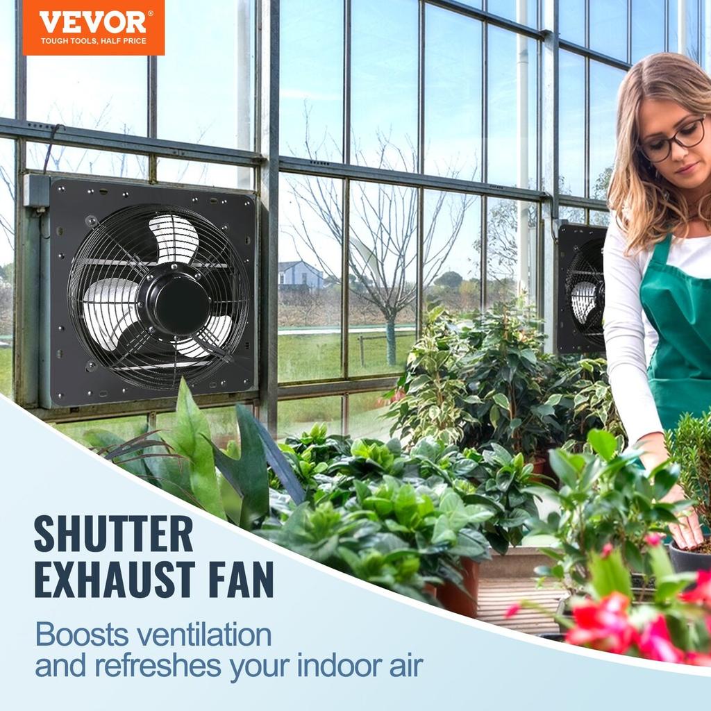 Shutter Exhaust Fan Shop Exhaust Fan 406 mm Remote Control Wall-mount EC