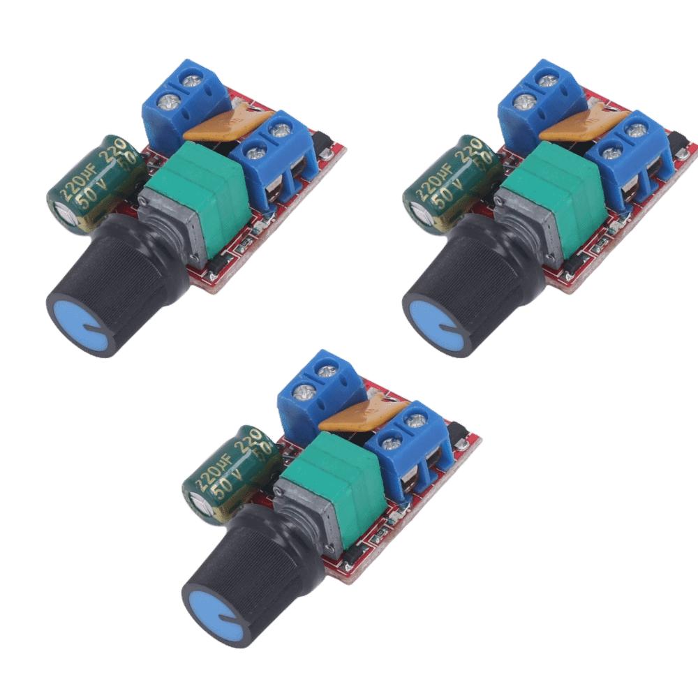 3pcs 3V-35V PWM Controller 1% to 100% Duty Cycle DC Motor Speed Controller For DIY Projects