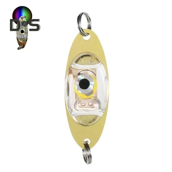 Светодиодная приманка для рыбы, ярко-яркая, для глубоководной рыбалки, светодиодные рыболовные приманки со встроенным аккумулятором, автоматическим включением/выключением, подводные мигающие фонари для троллинга