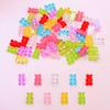 Candy Color Resin Bear DIY Jewelry Accessories: Bracelet, Earring, Keychain Pendants