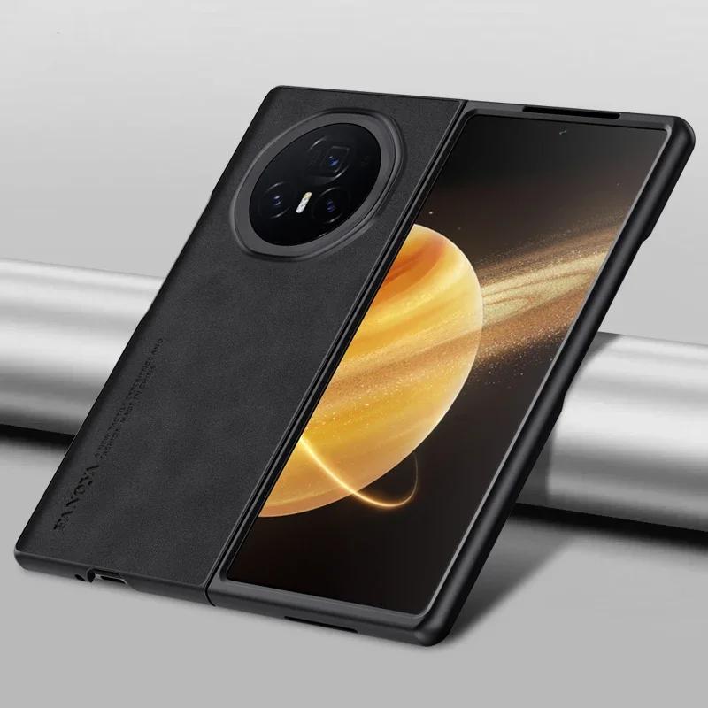 Retro  Style Smooth-Touch Sheepskin Leather Matte Case For Honor Magic V5 V3 V2 Back Anti-fingerprint Anti-Drop Hard Cover